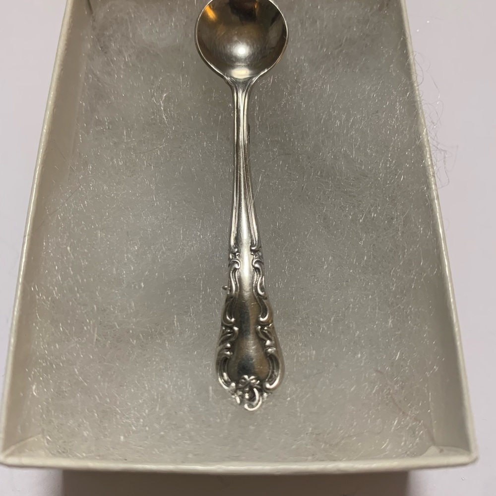 Vintage Easterling sterling silver salt spoon brooch - Picture 9 of 13